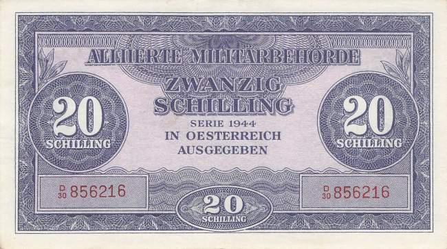 20 Schilling p107 Alliierte Militärbehörde